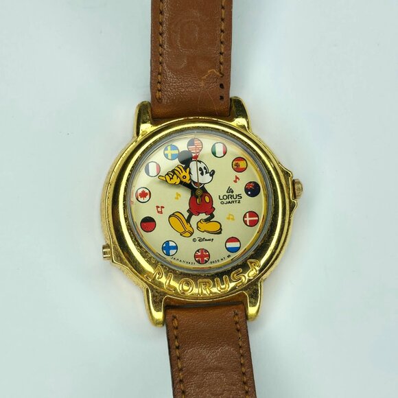 Lorus Disney Watch Musical V421-0020 It's a Small World New Battery Vintage - Picture 1 of 7